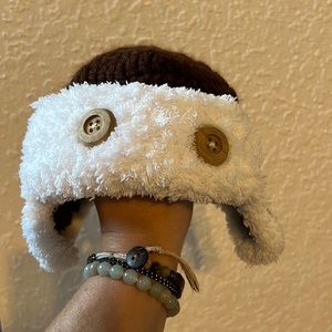 Baby aviator hat photography prop